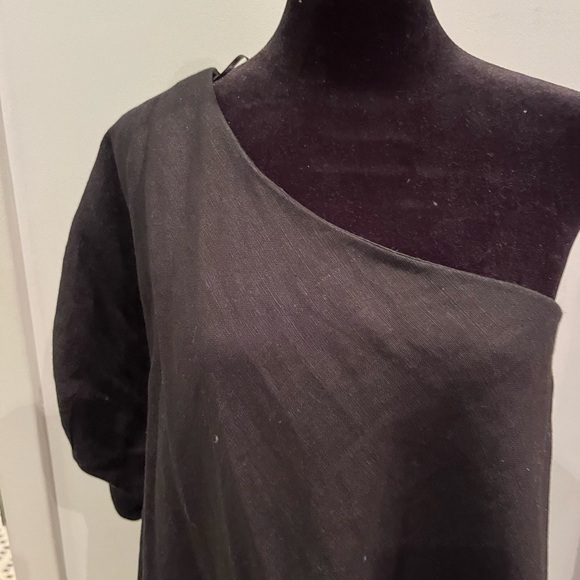 Never worn Odile one shoulder heavy linen dresses size M - Picture 3 of 5